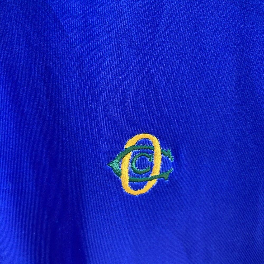 RLX Ralph Lauren Men's Large Blue Ombre Polo Oakmont Country Club Golf Stretch‎ - Picture 8 of 9